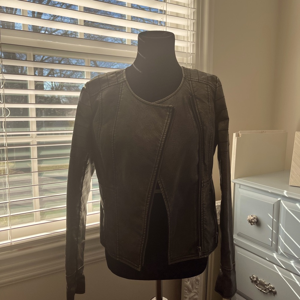Faux leather jacket